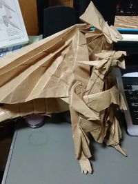 折り紙作品：ディバインドラゴン（バハムート）