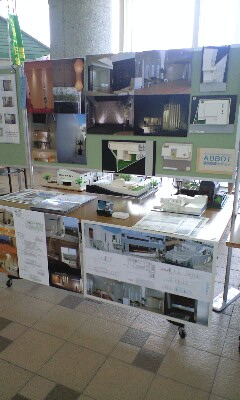 建築展開催中です。。。