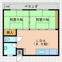 那覇市国場２LDK_４，５万の物件