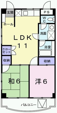 那覇市金城２LDK_６，０万の物件