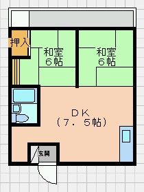 那覇市与儀２ＤK_４，５万の物件/　沖縄不動産のあいうえお