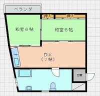 那覇市牧志２DK_４，５万の物件