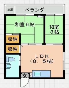 那覇市前島２LDK_４，０万の物件/通勤・通学便利な立地！