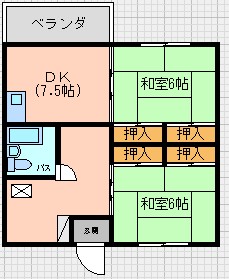 那覇市牧志２DK_５，０万の物件