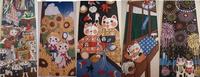 招き猫てぬぐい