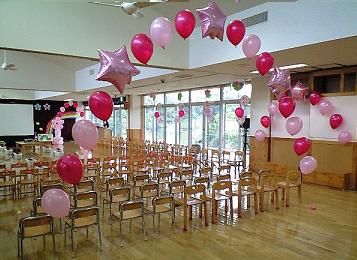 保育園 卒園式 バルーンディスプレイ 沖縄バルーンショップ バルーンファンタジーballoon Fantassy Happy Day
