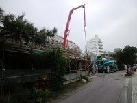 ２Ｆ床スラブ打ち完了