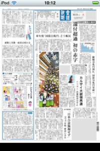 ipod touchで無料で産経新聞が読める