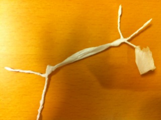知っ得度高し、紙ナプキンでバレリーナを作る方法（笑）　