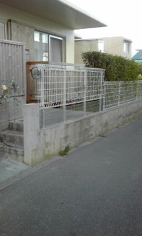 フェンスかさあげ工事 2012/07/21 22:38:53