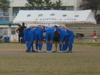 円陣。 2012/04/25 23:33:28