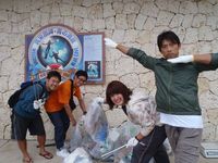 真栄田岬ビーチクリーン 2012/02/16 12:11:08