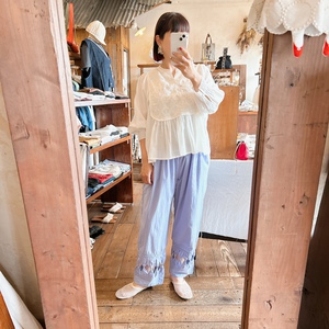⁂doux bleu　リボンタイパンツ⁂