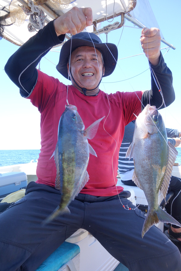 8 19コマセ釣りでシマアジ 沖縄の遊漁船 群星 むるぶし