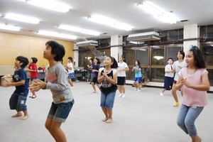 テンブスこども劇団練習中！