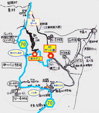 高江：N1ゲート裏と新川ダム駐車場の地図と…地図からわかる『標的の村』建設の狙い。 2016/08/05 00:58:51