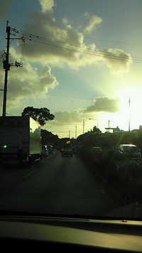 夕暮れの光線に英気を養う… 2009/09/04 20:52:09