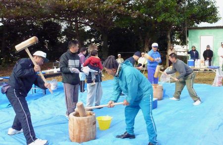 新春✿マラソン✿もちつき✿比屋根自治会