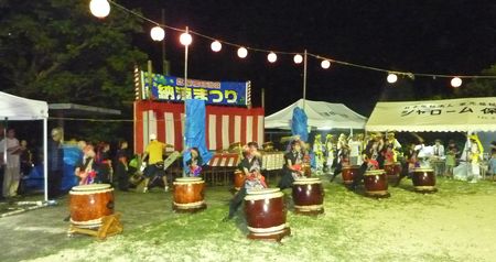 納涼まつり✿比屋根自治会✿雨✿