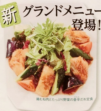 大戸屋・新グランドメニューなど（真嘉比店）