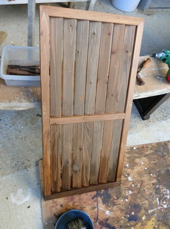 台風でこわれたラティスをルーバーに交換（腹ごなしのＤＩＹ）