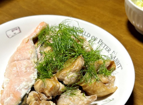 妻が作る朝ごはん（少し変わった野菜）