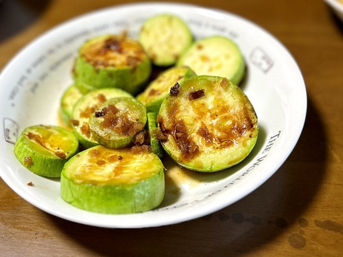 妻が作る朝ごはん（少し変わった野菜）