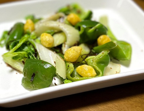 妻が作る朝ごはん（少し変わった野菜）