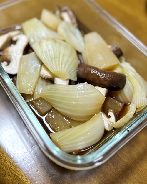 妻が作る朝ごはん（少し変わった野菜）