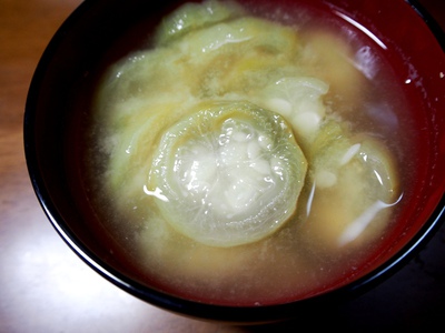 妻が作る朝ごはん（汁物・煮物など）