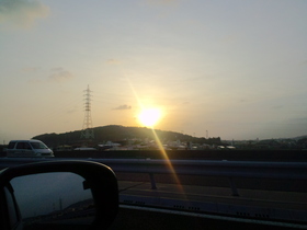 夕日に思うこと