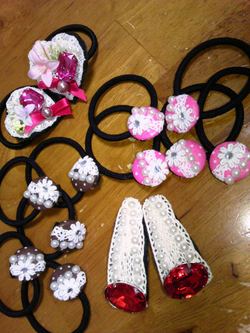 handmade　ヘアゴム。