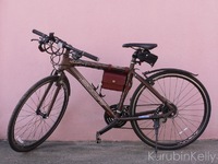 自転車用サドルバッグ☆文庫本ケースを製作