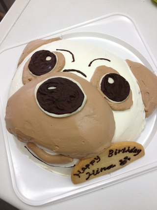 パグの立体ケーキ おやつの実 Lafra ラフラ