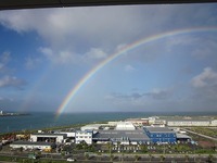 ○ クジラ島から虹が。 ダブルだよ＾＾ ● 2011/09/14 08:26:46