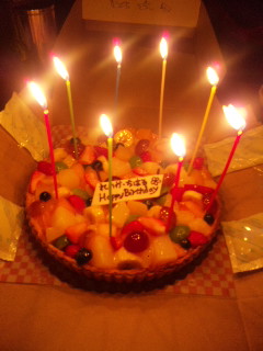 happy☆HAPPY BIRTHDAY！お土産と朝ごはん。