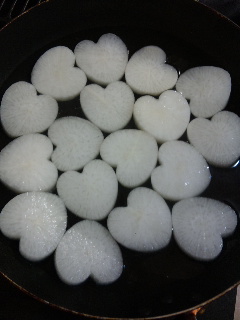 今日は特別〜ハート型料理頑張ったよ♪