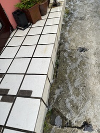 【大雨の日　冠水しやすい　店舗前】 2025/04/18 08:57:57
