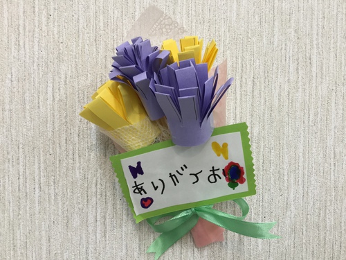 花束いただきました