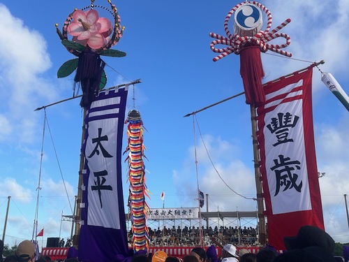 地元津嘉山大綱引き