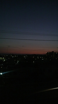朝焼けの色 2009/01/26 19:57:12