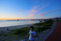糸満潮崎町からの夕日 2010/08/18 23:13:41