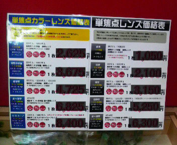 価格表作成