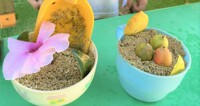 園庭遊びでおままごと☆