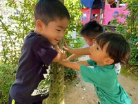 園庭遊びでおままごと☆