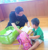 朝の様子＆英会話と園庭遊びです☆