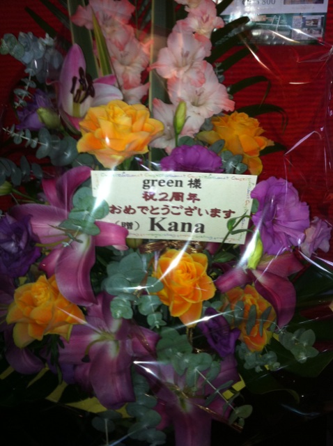 店内のお花