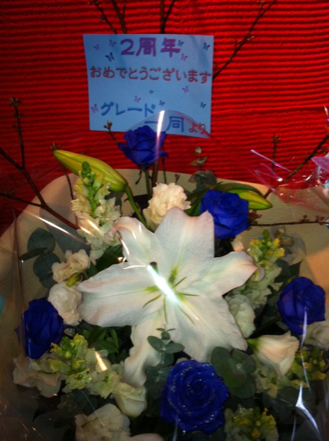 店内のお花