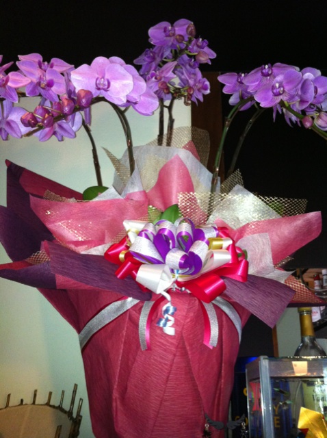 店内のお花