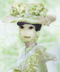 白菜を人形に整形した美しいアート